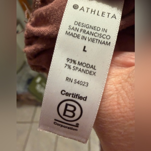 Athleta Wide Leg Studio Pant Tawny Rose Size Large - Picture 11 of 12